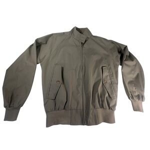 Field & Stream Men’s Plaid Lined Beige Bomber Jacket Zip Front Size Small Short